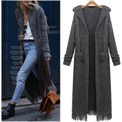 Womens Tassels Long Long Knitted Cardigan Sweater Knitwear Jumper Coat eBay