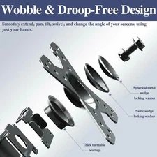 Mounting Dream Full Motion TV Wall Mounts Articulating Arms for 17 39 Inches LED