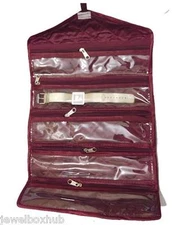 New 5 Pocket's Watch Chain Bracelet Anklet Foldable Jewelry Bag Travel Case 2 Pc