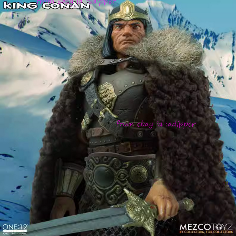 Perfect Mezco Toyz 1/12 King Conan Deluxe Edition Action Figure