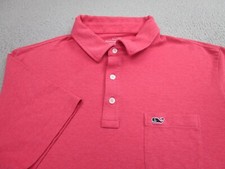 Vineyard Vines Shirt Mens L Pink Edgartown Golf Polo Casual Menswear Preppy