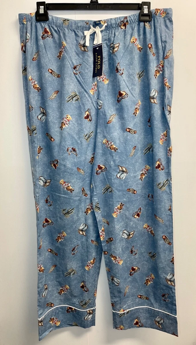 Polo Ralph Lauren Women's XXL Polo Bear Western Cowboy Pajama