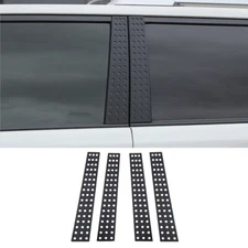 Black Window B pillar Post Protector Decor Cover Trim Bezels For 4Runner 2010+