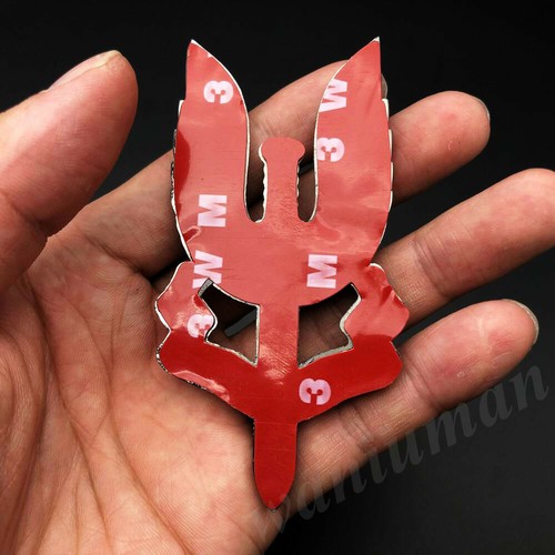 3D Metal Bronze SAS Who Dares Wins Car Trunk Fender Emblem Badge Decals Sticker - Picture 3 of 4