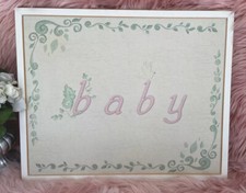 Bellissimo Pink Bunny Bird Picture Baby Nursery Frame Art Bellinni
