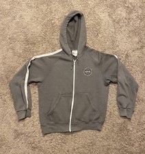 Vintage 90s Nike Grey Full Zip-Up Track Jacket Size Medium White Tag Made In USA