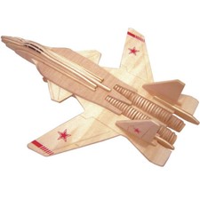 SU-47 Berkut Holzbausatz Flugzeug Flieger Holz Steckpuzzle Holzpuzzle Kinder Bau