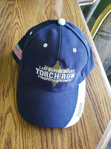 Law Enforcement Torch Run For Special Olympics Illinois Baseball Cap Hat NWOT