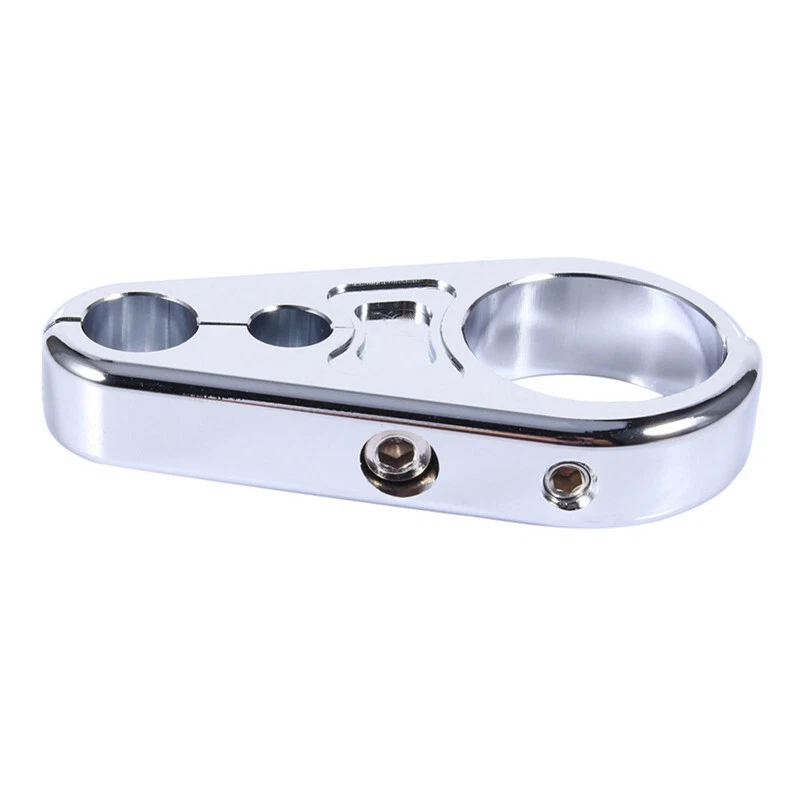 1Pcs Motorcycles Handlebar Brake Clutch Cable Wire Clamp Clip 25mm Handle Bar - Image 3 of 4