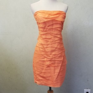 orange tube top dress