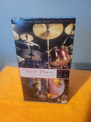Neil Peart - A Work in Progress (VHS, 1996, 2-Tape Set) With Inserts