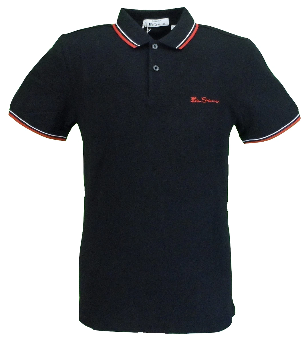 Ben Sherman Men s Black Signature 100 Cotton Polo Shirt