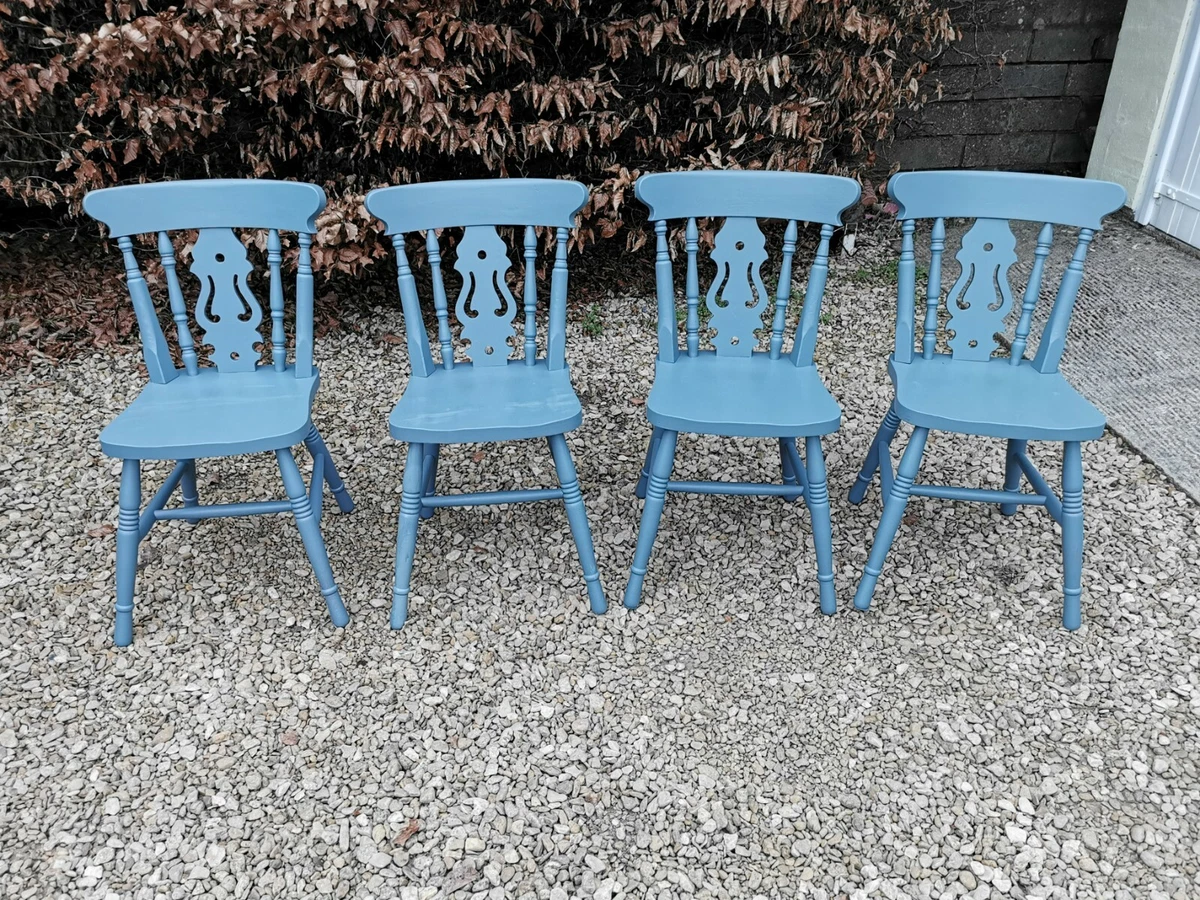 Blue cheap farmhouse chairs