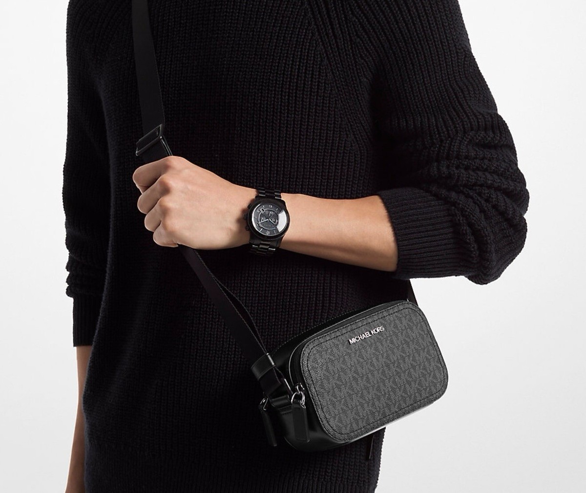 Michael Kors Cooper Signature Logo Crossbody Double Zip