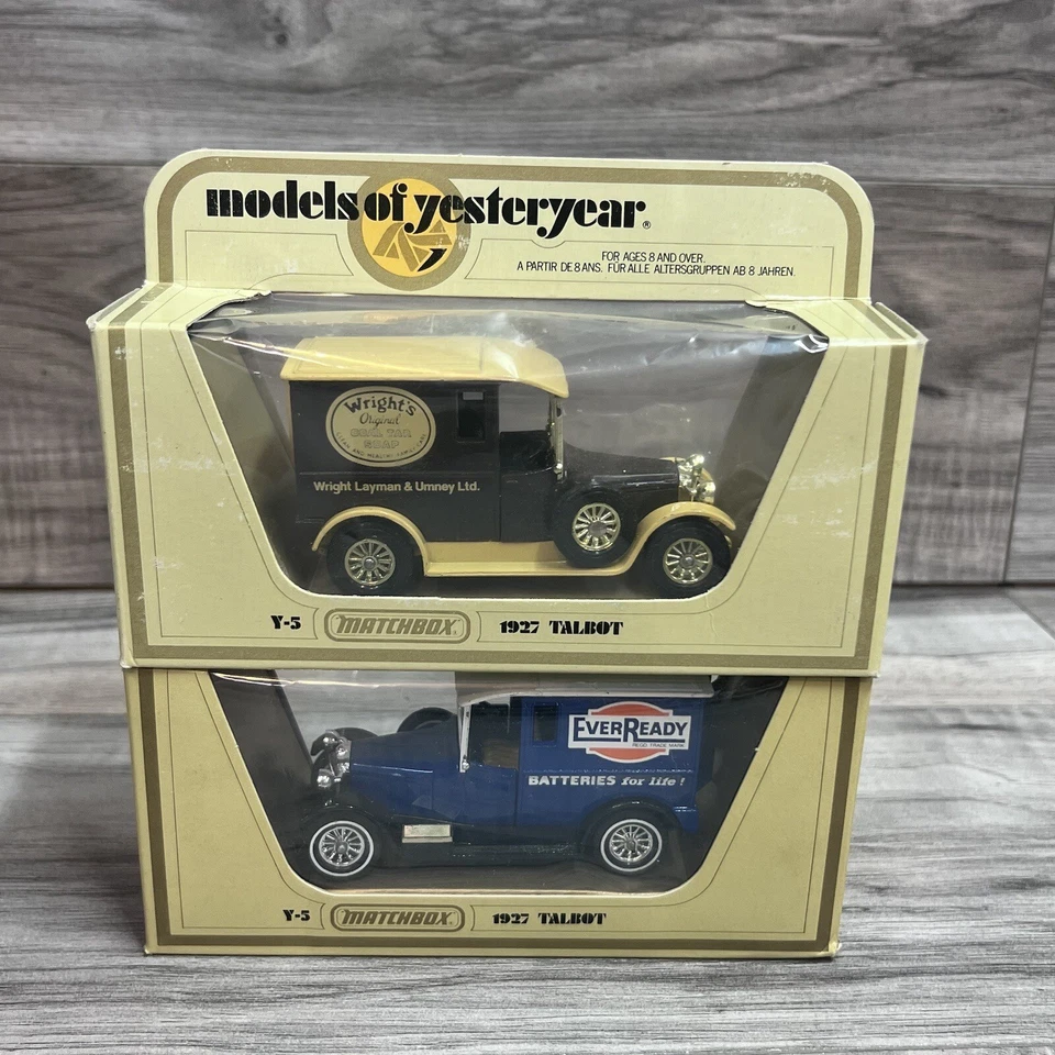 Matchbox Models of Yesteryear Y-5 1927 Talbot 1978 England 1:47 NIB Lot of 2 - Image 2 of 4