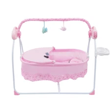 Electric Auto-Swing Baby Crib Cradle Infant Music Basket Sleeping Bed +Bluetooth