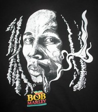 Reggae Ska BOB MARLEY "Smoking Weed" XL T-Shirt