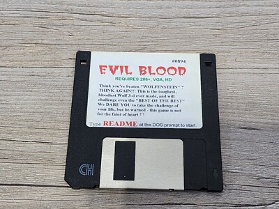 Wolfenstein Evil Blood Floppy Disk PC Game