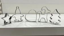 IKEA Vinterfint Pastry/Cookie Cutters 5Pc. Stainless Steel Christmas New