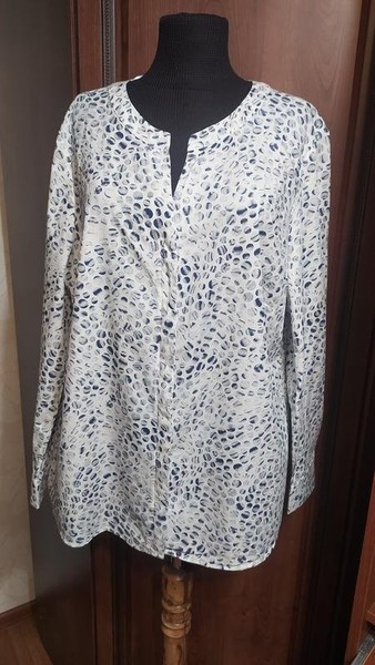 Women Peter Hahn Shirt Multicolor Cotton L
