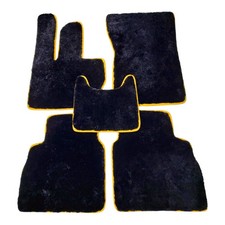 Black Sheepskin Floor Mats Mercedes Benz G Wagon G Class G550 G580 G63 G65 AMG