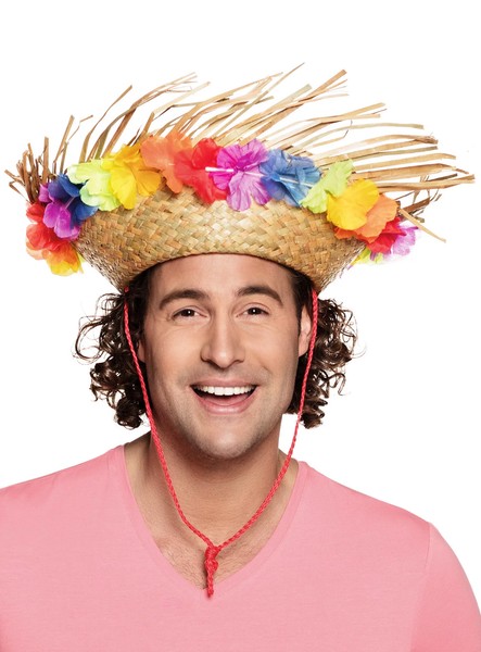Strohhut Hawaii - KostüM ZubehöR Fasching Karneval - Der Hula Hut FüR Die-image