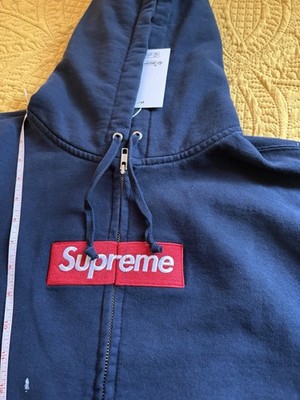 Supreme x MM6 Maison Margiela Box Logo Zip Up Hoodie Size Large