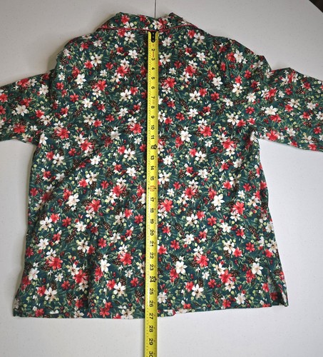 CHARTER CLUB Women's Large Flannel NWT Holiday Christmas AOP Pajama Set -1119 - Picture 6 of 11