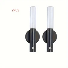 2Pack Motion Sensor LED Night Light Magnetic Wall Lamp USB Rechargeable Stick-On