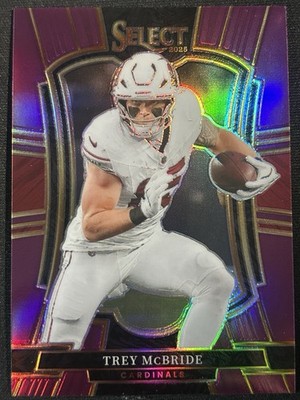 Trey McBride 2025 Panini Select Purple Prizm SP #/75 Cardinals
