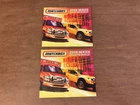 TWO VINTAGE 2009 SERIES MATTEL MATCHBOX CAR COLLECTOR BOOK CATALOG 2 OF THEM!