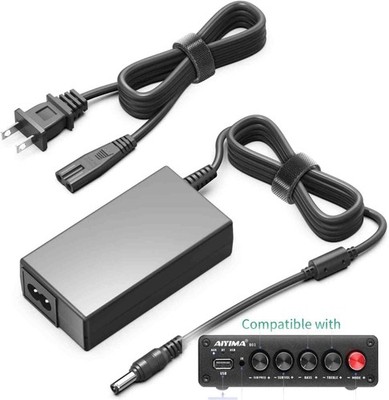 24V AC/DC Adapter for AIYIMA B01 2.1 Audio Amplifier Bluetooth Receiver