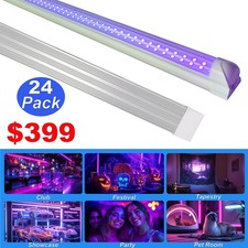 48 inch LED UV Black Light Bar Fixtures Ultraviolet Bulbs US Plug DJ Party Club