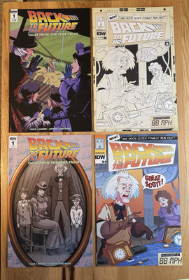 Back To The Future comics #1 IDW TALES FROME THE TIME TRAIN SET  4 Books