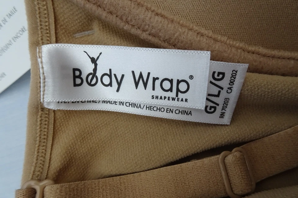 BODY WRAP Firm Control Bodysuit 44003 Nude Large NEW  3 way NWT - Image 3 of 4