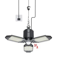 Plug in Garage Light Motion Sensor, 80W 8000LM Motion Sensor Lights Indoor, D...