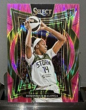 2025 Panini Select WNBA Dominique Malonga Concourse Pink Flash Prizm RC