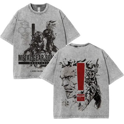 Metal Gear Solid 2 - Big Shell T-Shirt Game Graphic Tee Streetwear T-Shirt