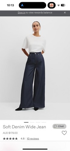 Country Road wide leg soft jeans size 10 EUC - Picture 6 of 7