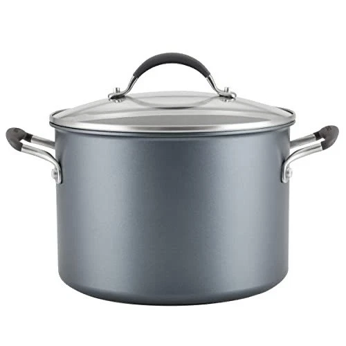 Circulon 8 Qt Aluminum Non-Stick Stockpot with Lid Double Handle Gray
Opens in a new window or tab