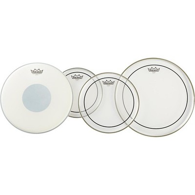Remo Clear Pinstripe Pro Pack  Free 14'' Controlled Sound X Snare Head 10, 12, 16