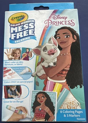DISNEY PRINCESS CRAYOLA COLOR WONDER MESS FREE COLORING NIB!