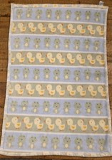 Carter  s Blue Green Frog Duck Stripes Baby Blanket