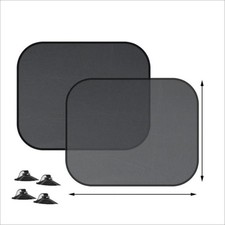 2pcs Car Sun Shade Cover Blind Mesh Max Uv Protection For Rear Front Window Kids