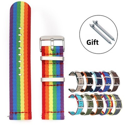high quality Twill woven nylon watch strap Quick release canvas band 20mm/22mm