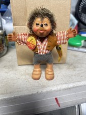 Vintage Steiff 4.5" Macki Hedgehog with Tags Mohair