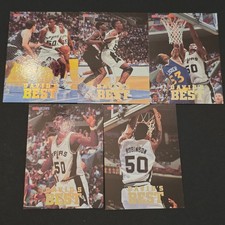 David Robinson David's Best Insert Set DB1-DB5 1993-94 NBA Hoops Basketball