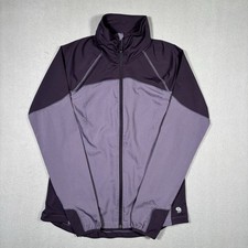 Mountain Hardwear Mistrala Jacket Women s Large Purple Full Zip Performance