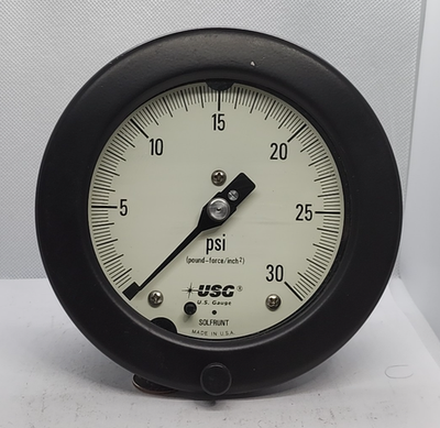 #ad #ad USG SOLFRUNT 30PSI SIZE 4½quot; 1 2quot; ANPT LMB PRESSURE GAUGE 2WS3 7 $45.00