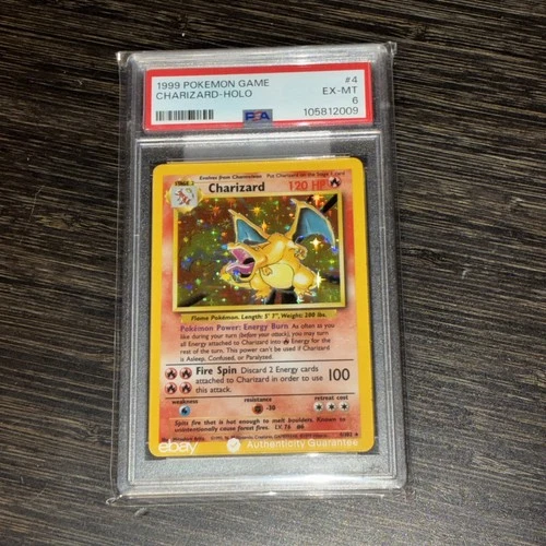 1999 CHARIZARD HOLO PSA 6